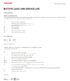 Static Load & Service Life