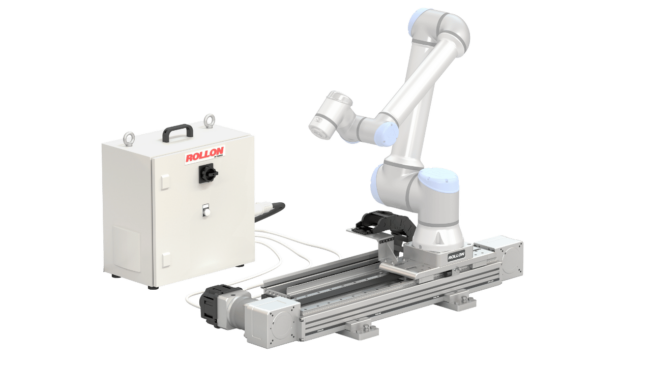 Product Page Cobot Transfer Unit with UR Cobot and Cabinet [transparency]
